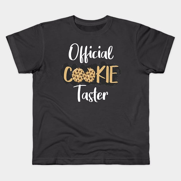 Official Cookie taster Kids T-Shirt by Fox Dexter